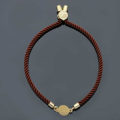 Gold Coin String Bracelet 21KT - FKJBRL21KU6582