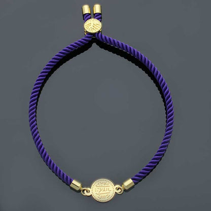 Gold Coin String Bracelet 21KT - FKJBRL21KU6582