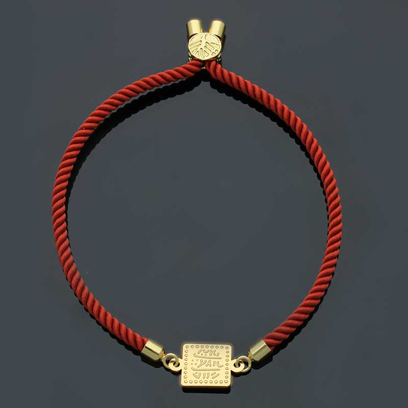 Gold String Bracelet 21KT - FKJBRL21KU6581