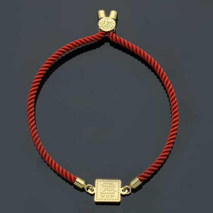 Gold String Bracelet 21KT - FKJBRL21KU6581