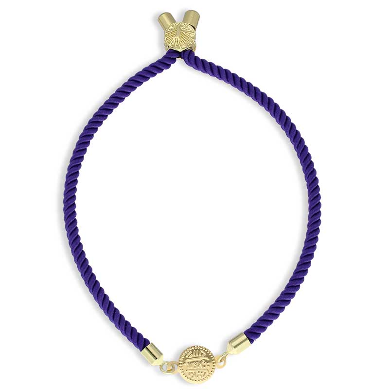 Gold Coin String Bracelet 21KT - FKJBRL21KU6582