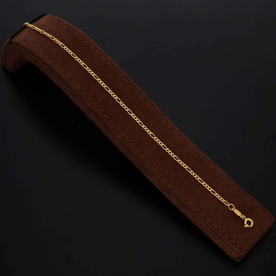 Gold Figaro Bracelet 18KT - FKJBRL18KU6560