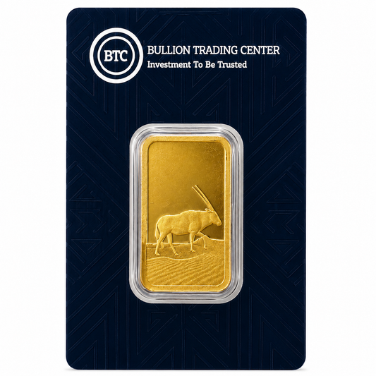 BTC 10 Gram Dhabi Gold Bar 24KT - FKJGBR24K7046