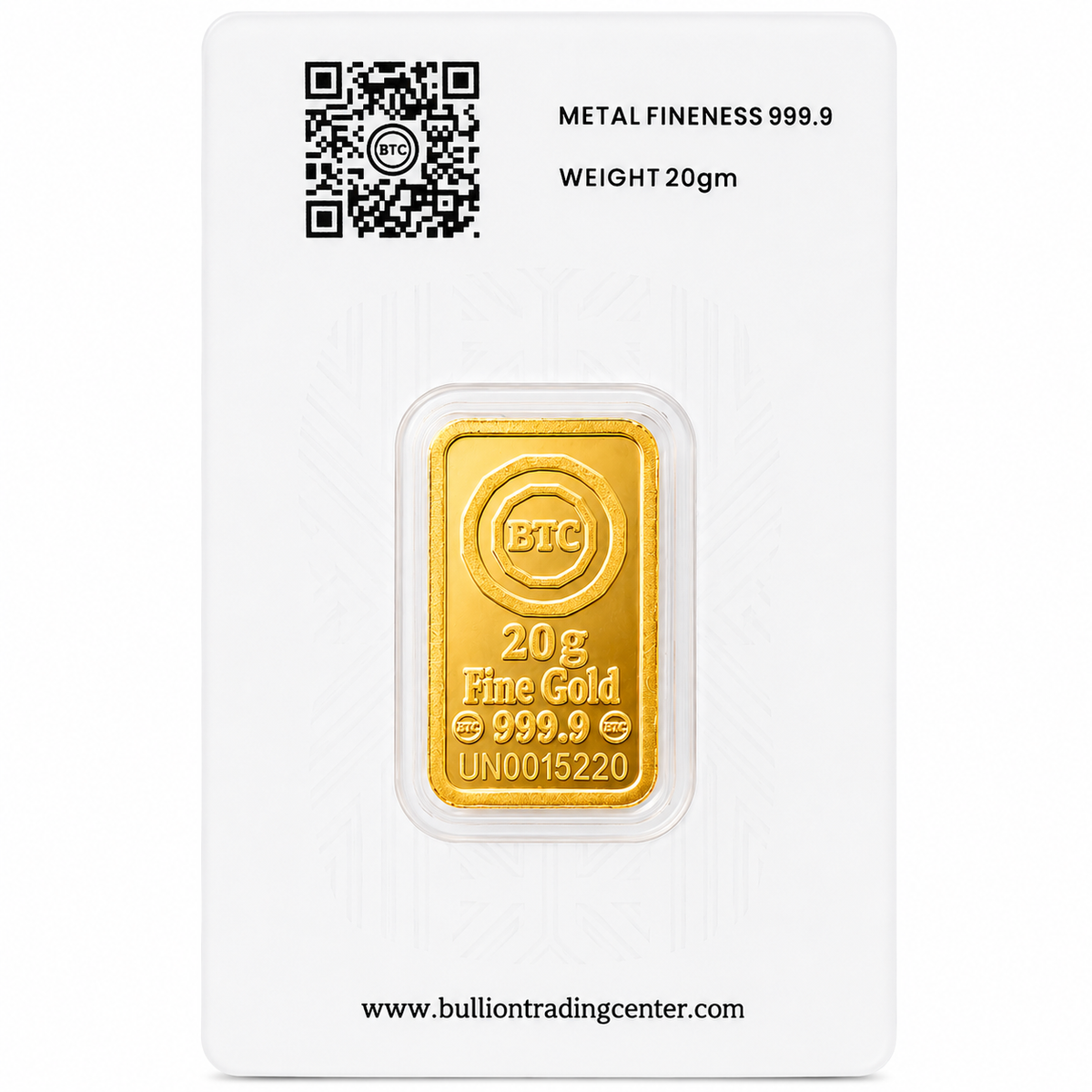 BTC 20 Gram Camel Gold Bar 24KT - FKJGBR24K7045