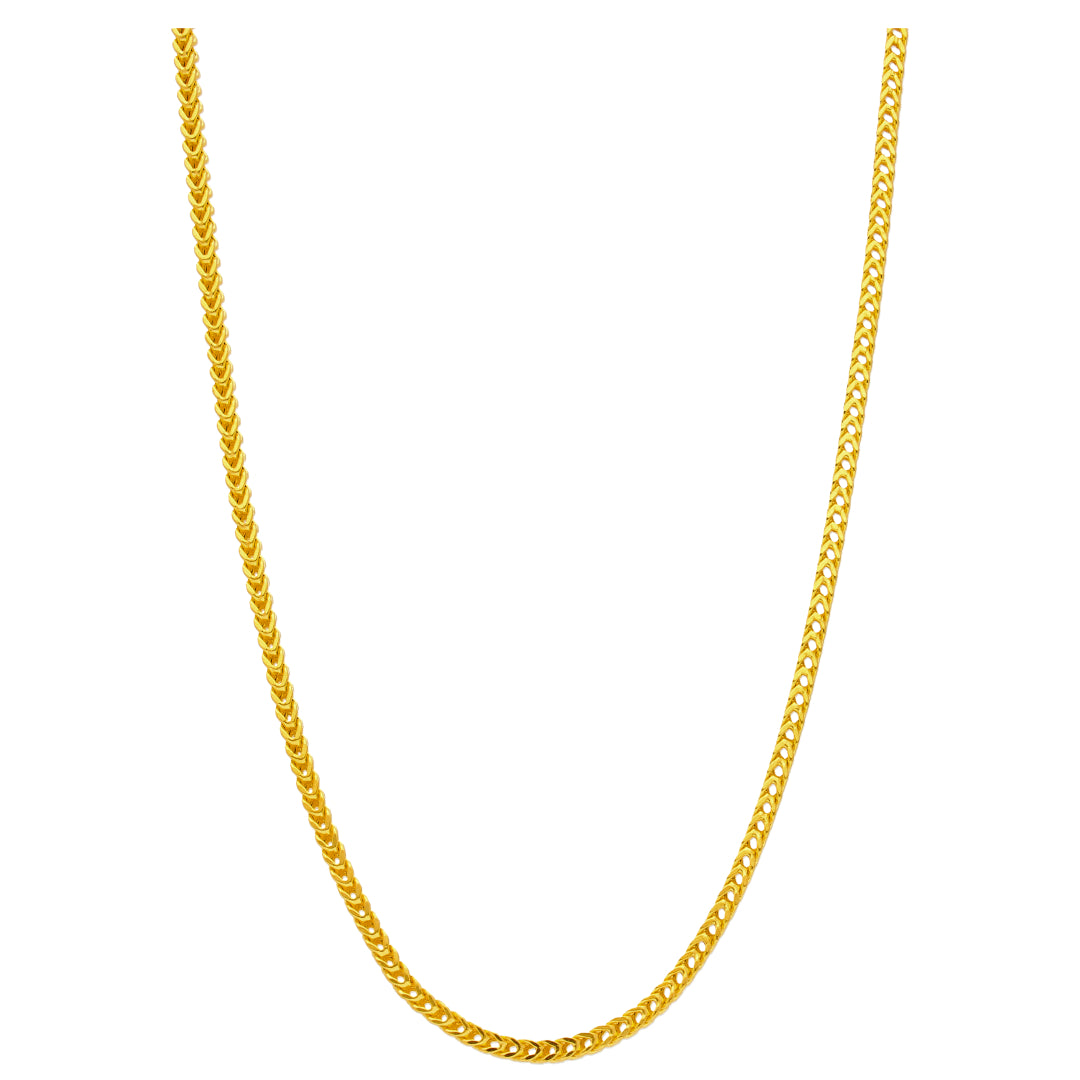 Gold Curb Chain 22KT - FKJCN22KU6625