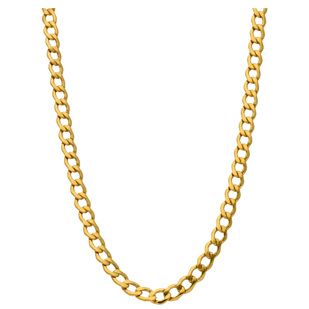 Gold Curb Chain 22KT - FKJCN22KU6627