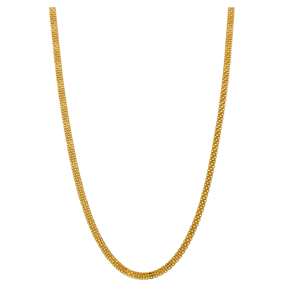 Gold Interlink Chain 22KT - FKJCN22KU6630