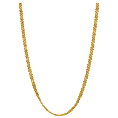 Gold Beaded Chain 22KT - FKJCN22KU6628