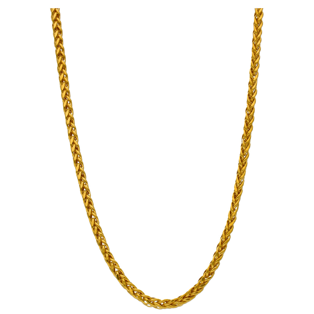 Gold Braided Chain 22KT - FKJCN22KU6633
