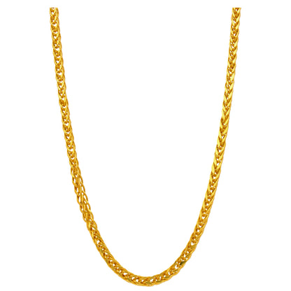 Gold Braided Chain 22KT - FKJCN22KU6623
