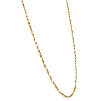 Gold 18 Inches Carpet Chain in 18KT - FKJCN18KU6322