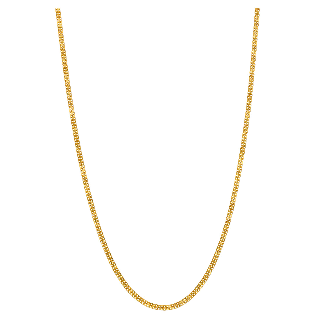 Gold Carpet Chain 22KT - FKJCN22KU6640