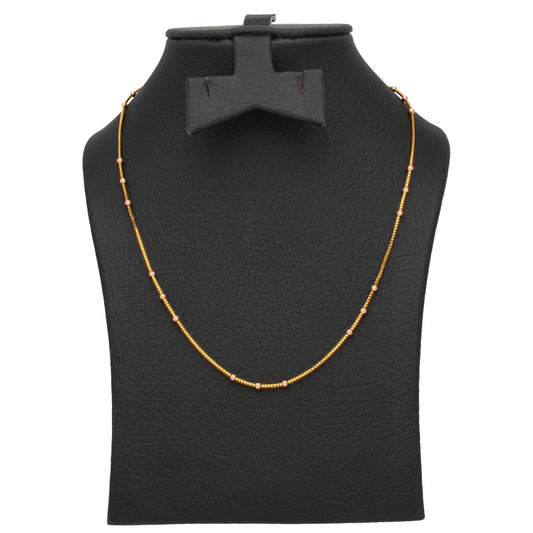 Gold Ball Chain 22KT - FKJCN22KU6647
