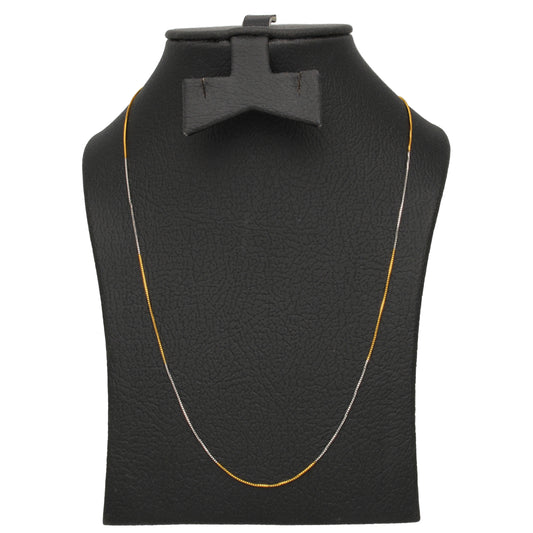 Gold Dual Tone Chain 22KT - FKJCN22KU6642