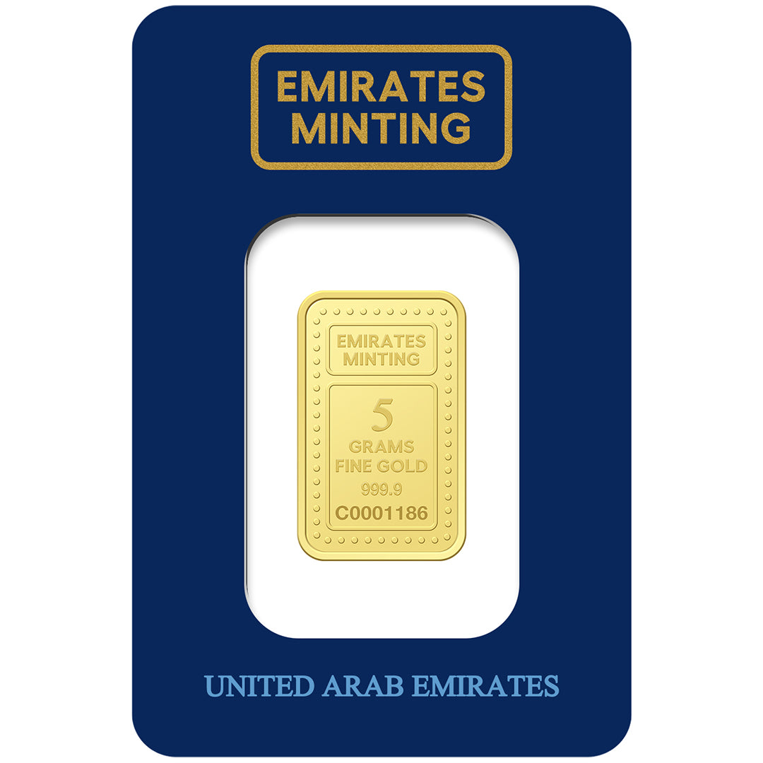 Emirates Minting 5 Grams 999.9 Purity Gold Bar - FKJGBR24K2249