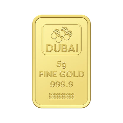 سبيكة ذهب دبي بوزن 5 جرام من الذهب النقي بنقاء 999.9 – FKJGBR24K2221