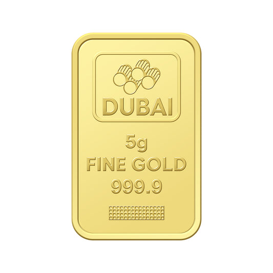 سبيكة ذهب دبي بوزن 5 جرام من الذهب النقي بنقاء 999.9 – FKJGBR24K2221