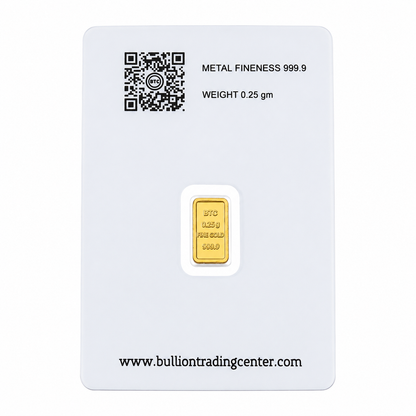 سبيكة ذهب BTC 0.25 جرام عيار 24 قيراط – FKJGBR24K6952