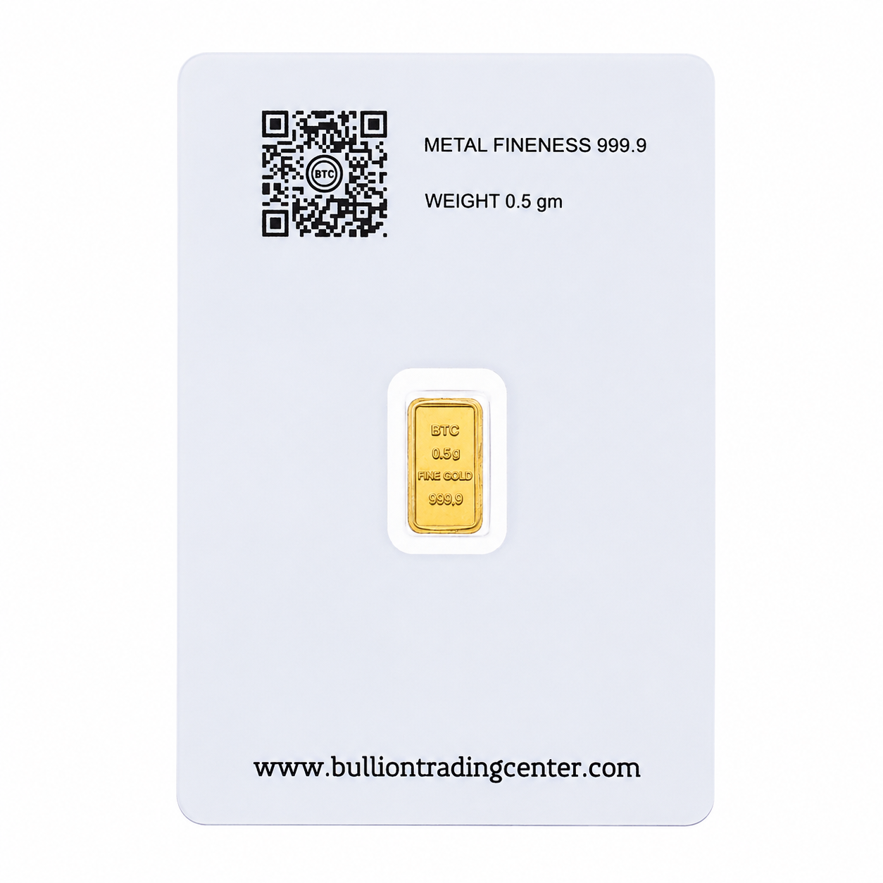 سبيكة ذهب BTC 0.5 جرام عيار 24 قيراط – FKJGBR24K6951