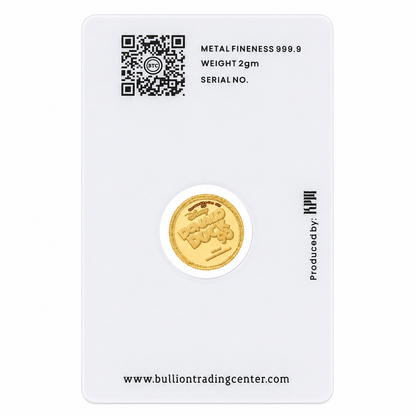 عملة ذهبية BTC بوزن 2 جرام بتصميم هيوي وديوي ولوي عيار 24 قيراط – FKJCON24K6980