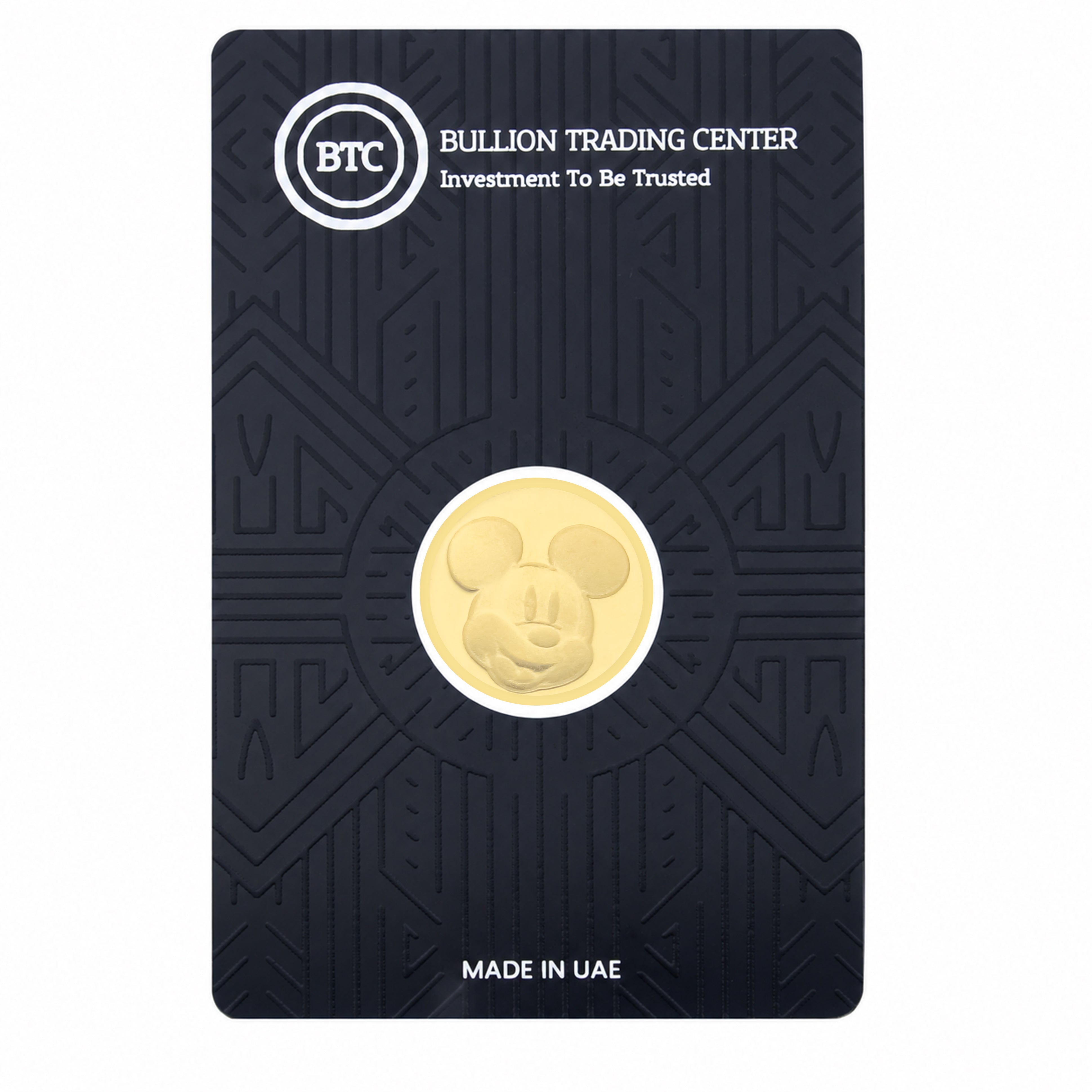 BTC 2 Grams Disney Mickey Mouse Gold Coin 24KT - FKJGBR24K6978