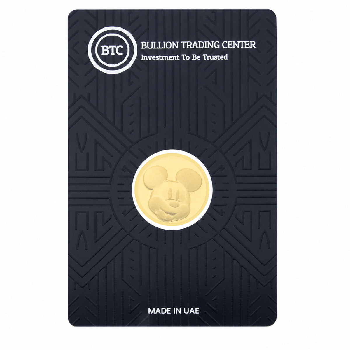 BTC 2 Grams Disney Mickey Mouse Gold Coin 24KT - FKJGBR24K6978