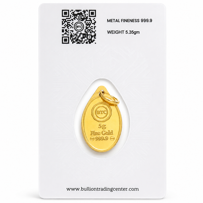 سبيكة ذهب BTC بوزن 5.35 جرام بتصميم «أحبك» عيار 24 قيراط – FKJGBR24K6940