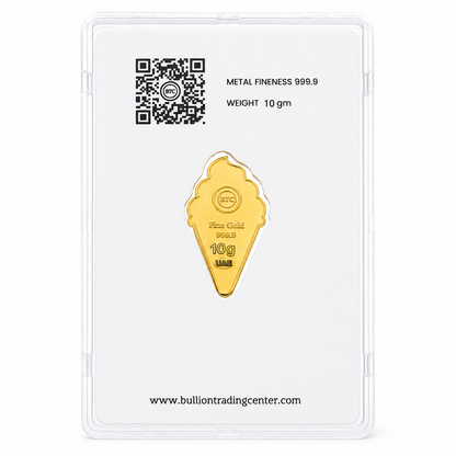 BTC Ice Cream Cone 10 Grams Gold Bar 24KT – FKJGBR24K6934