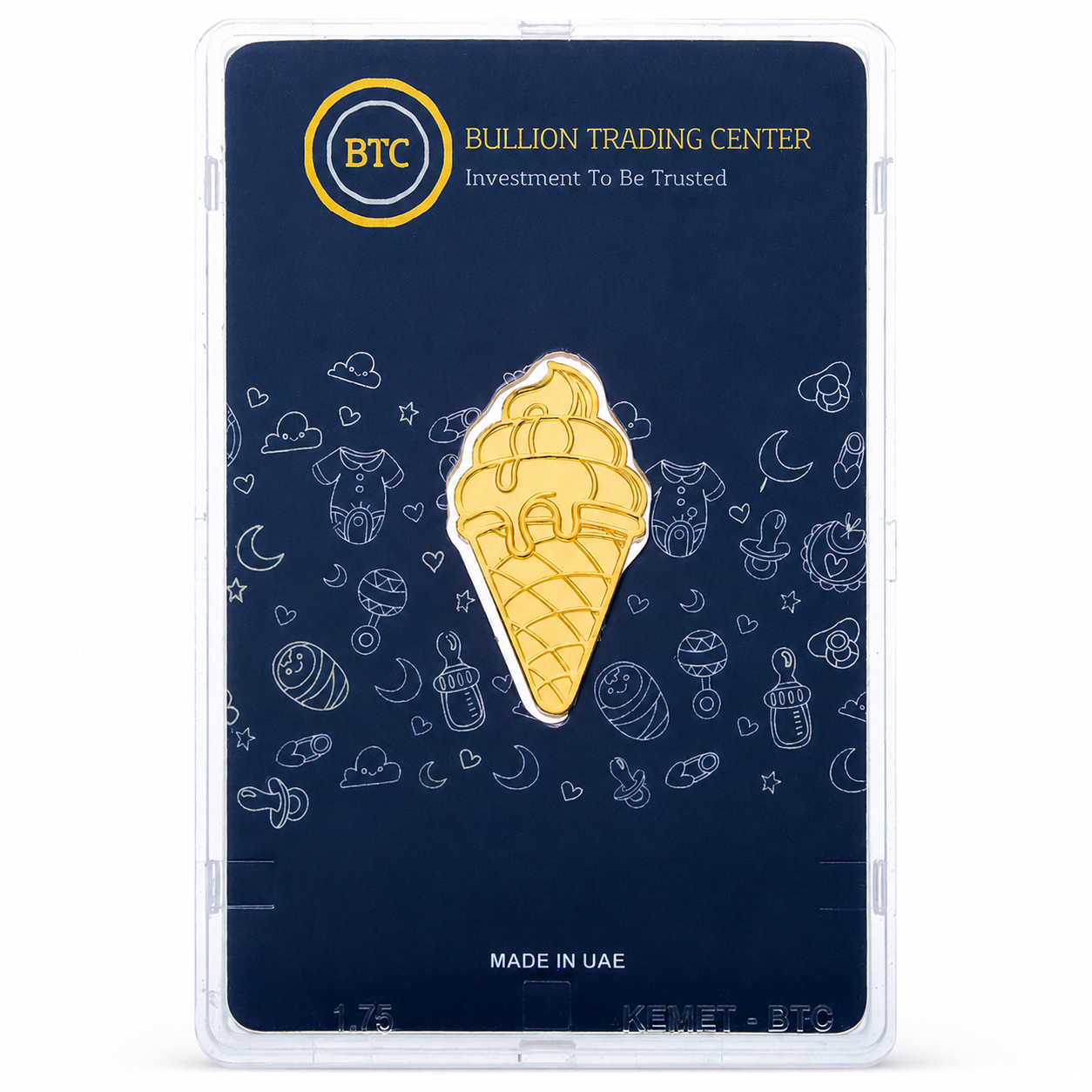 BTC Ice Cream Cone 10 Grams Gold Bar 24KT – FKJGBR24K6934