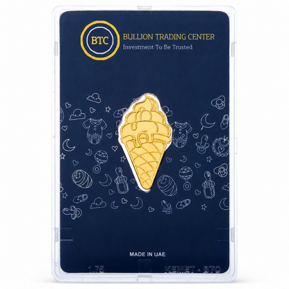 BTC Ice Cream Cone 10 Grams Gold Bar 24KT – FKJGBR24K6934