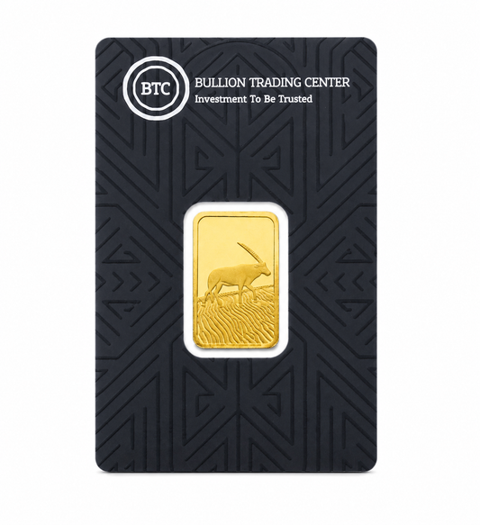 BTC 5 Gram Dhabi Gold Bar 24KT - FKJGBR24K6975