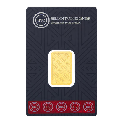 BTC 10 Gram Gold Bar 24KT - FKJGBR24K9988