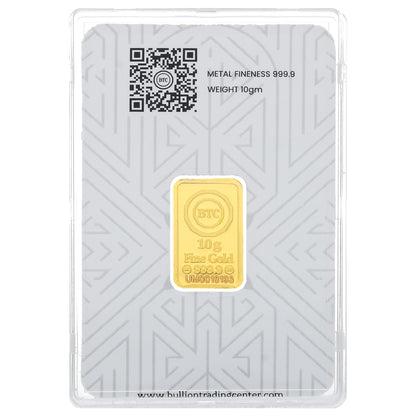 BTC 10 Grams Kiswa Box Gold Bar 24KT - FKJGBR24K6922