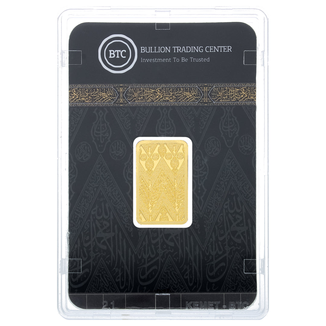 BTC 10 Grams Kiswa Box Gold Bar 24KT - FKJGBR24K6922