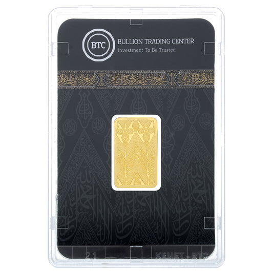 BTC 10 Grams Kiswa Box Gold Bar 24KT - FKJGBR24K6922