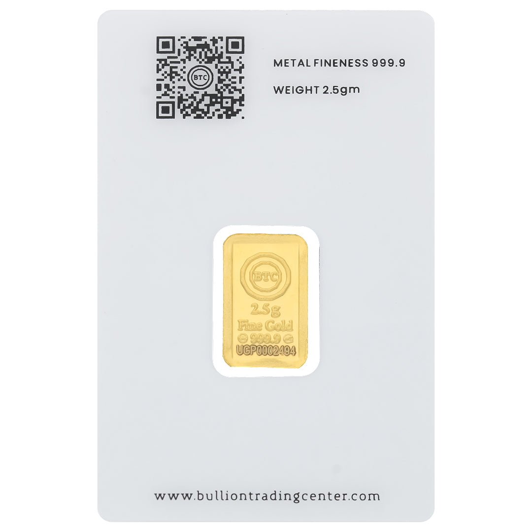 سبيكة ذهب BTC بوزن 2.5 جرام بتصميم الحصان العربي عيار 24 قيراط – FKJGBR24K6887