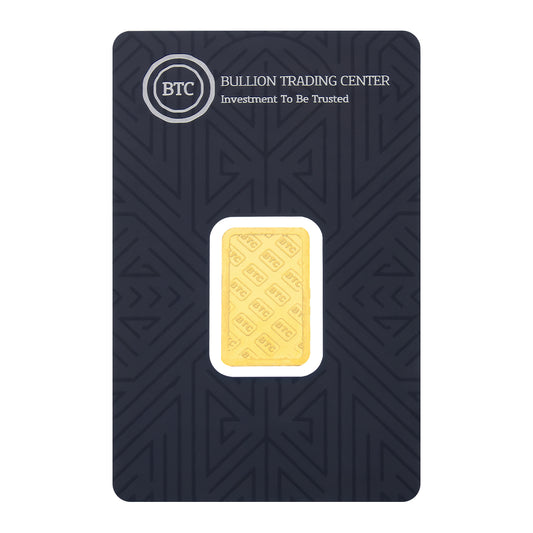 BTC 2.5 Gram Gold Bar 24KT - FKJGBR24K2319