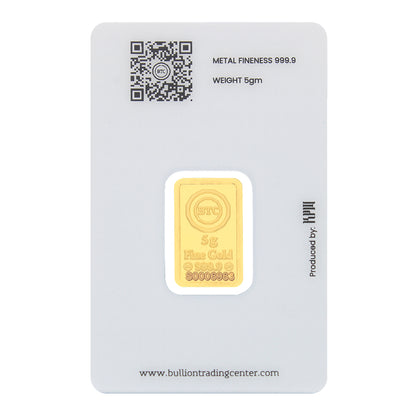 BTC 5 Grams Camel Gold Bar - FKJGBR24K7034