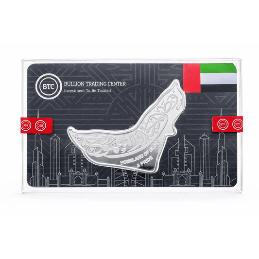 BTC 100 Grams UAE MAP Silver 999.0 Purity - FKJGBRSL7032