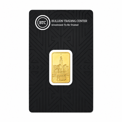 BTC 5 Gram Al Haram Gold Bar 24KT - FKJGBR24K6977
