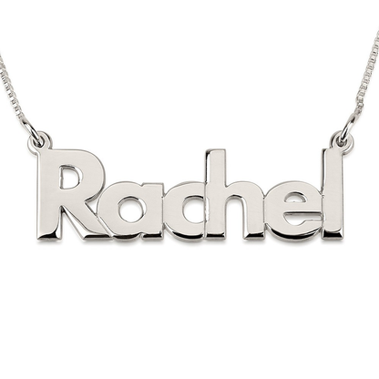 Gold & Silver Personalized Bold Name Necklace - FKJNKLU6178