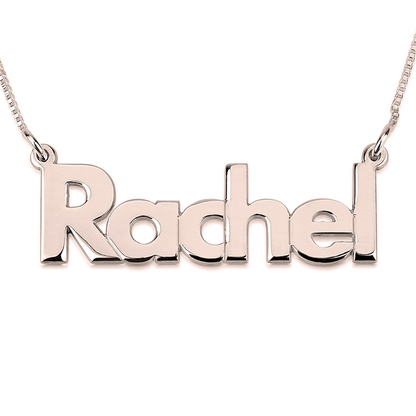 Gold & Silver Personalized Bold Name Necklace - FKJNKLU6178