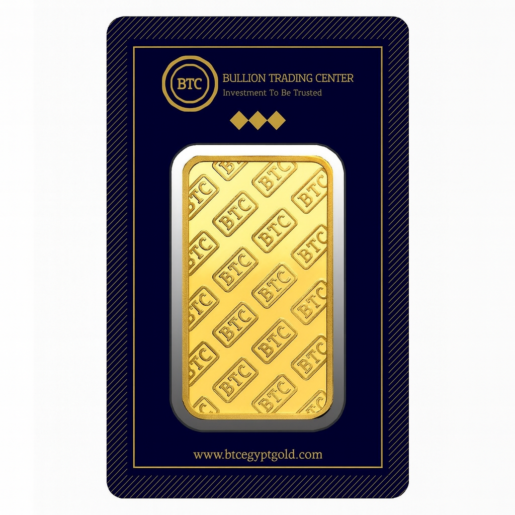 BTC 50 Gram Gold Bar 24KT - FKJGBR24K6675