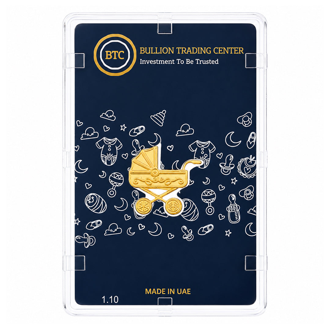 سبيكة ذهب BTC بتصميم سيارة صغيرة بوزن 5 جرام عيار 24 قيراط – FKJGBR24K10394