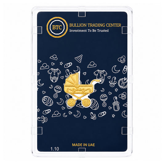 سبيكة ذهب BTC بتصميم سيارة صغيرة بوزن 5 جرام عيار 24 قيراط – FKJGBR24K10394