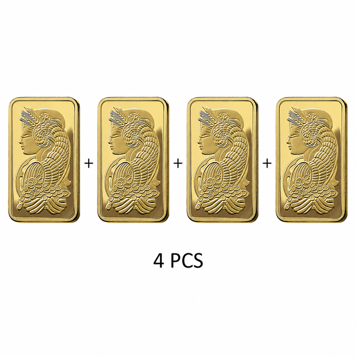 PAMP Suisse Fortuna Combo Pack  1g * 4 = 4 Grams Combo Gold Bar 24KT - FKJGBR2151-FKJGBR2151-FKJGBR2151-FKJGBR2151-4QTY-Combo