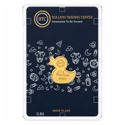 سبيكة ذهب BTC Baby Duck بوزن 2.5 جرام، عيار 24 قيراط – FKJGBR24K7056