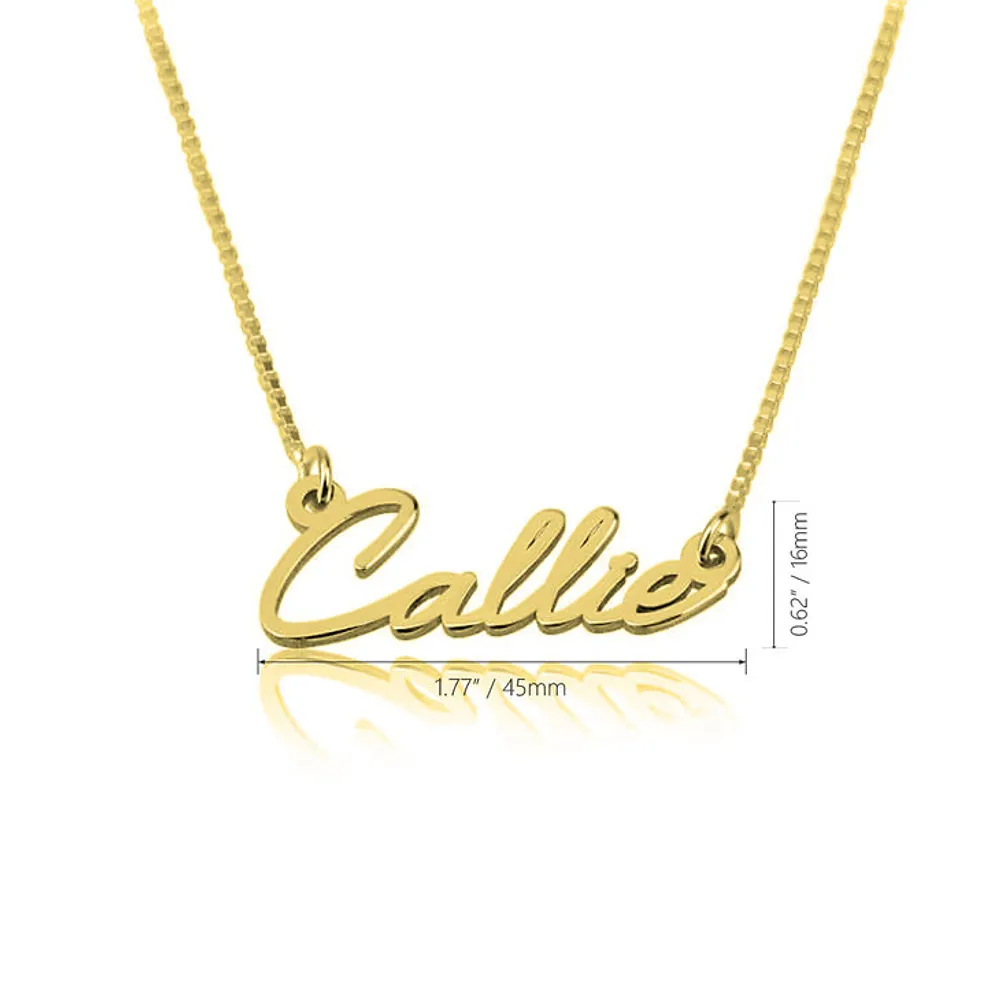 Gold & Silver Personalized Dainty Name Necklace - FKJNKLU6190