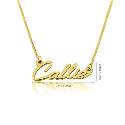 Gold & Silver Personalized Dainty Name Necklace - FKJNKLU6190