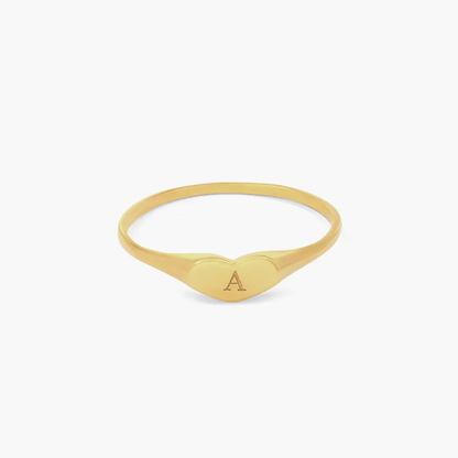 Gold & Silver Personalized Engraved Thin Name Ring - FKJRNU6225